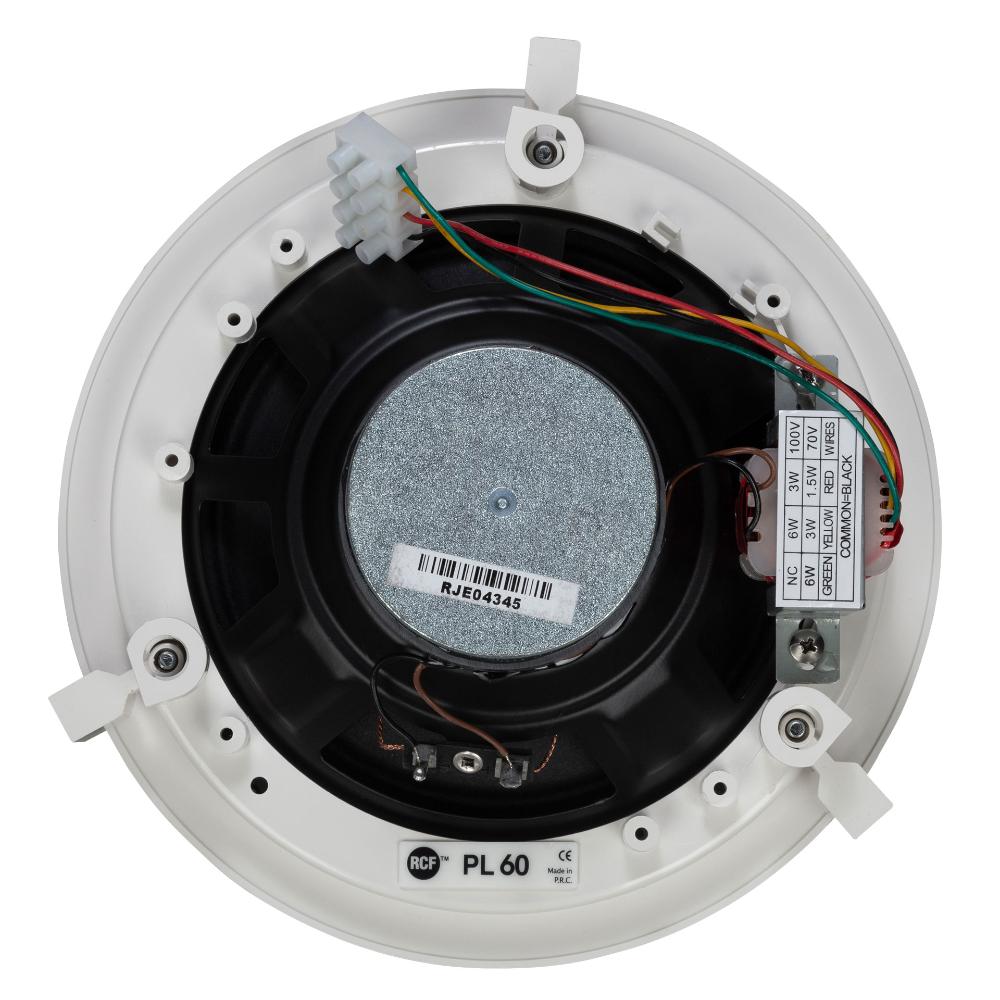 RCF Einbaulautsprecher PL60 6" 100V, weiß, 6W