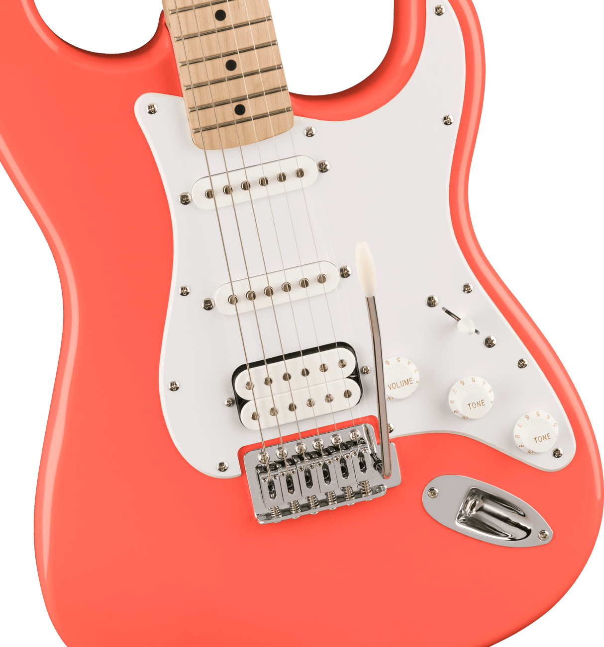 Fender Squier Sonic Stratocaster HSS Electric Guitar (Tahitian Coral)