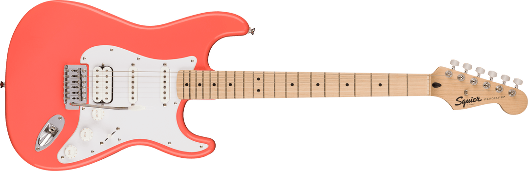 Fender Squier Sonic Stratocaster HSS E-Gitarre (Tahitian Coral)