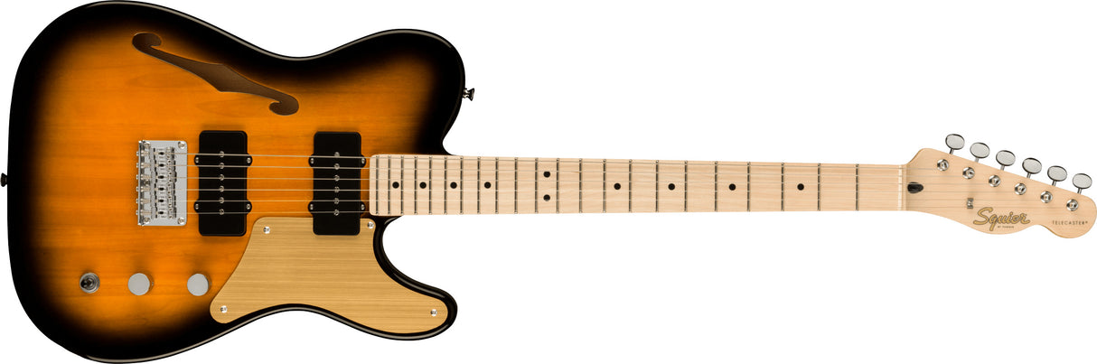 Fender Squier Paranormal Carbronita Telecaster Thinline E-Gitarre (Sunburst)