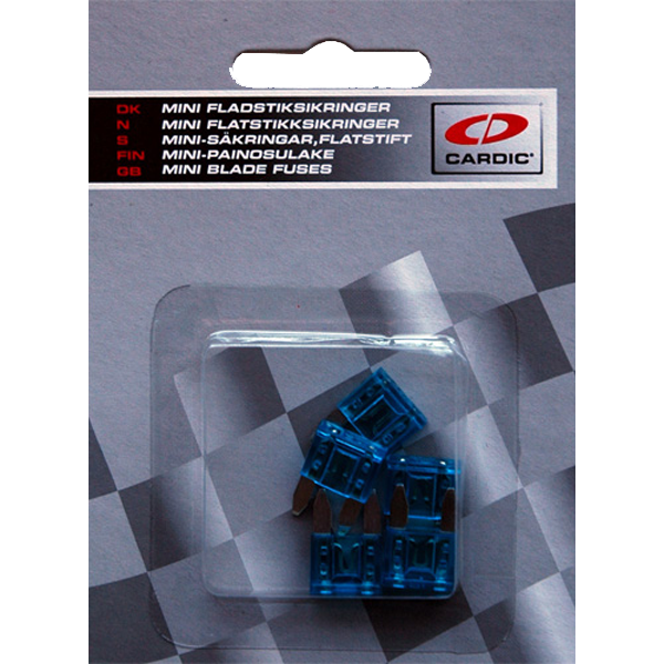 MINI-Sicherungen 15 Ampere (5 Stück/Packung)