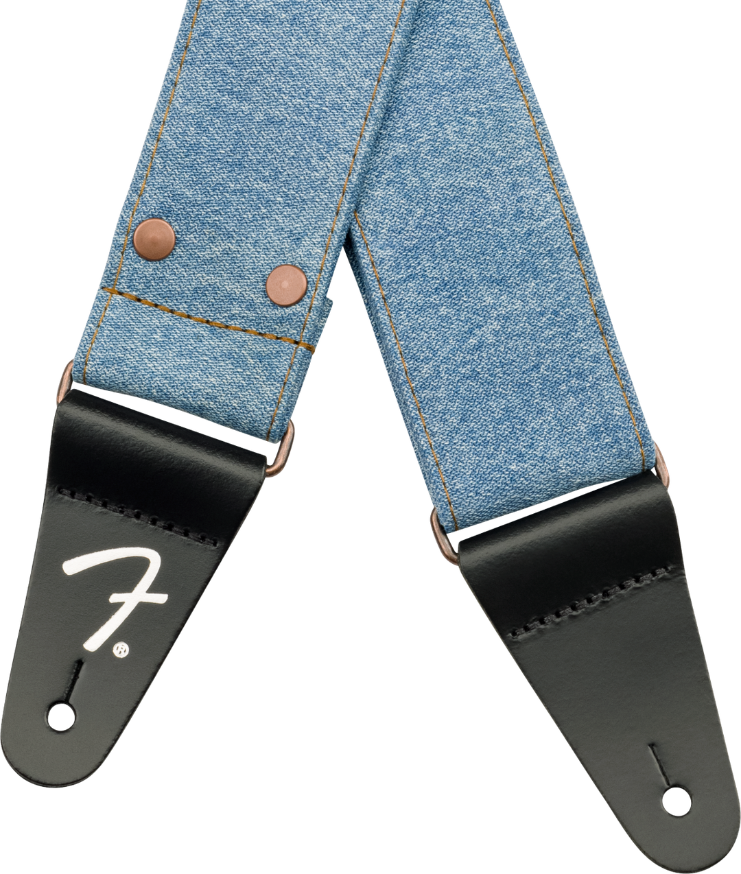Fender x Wrangler Denim Gitarrenrem (Light Indigo, 2")