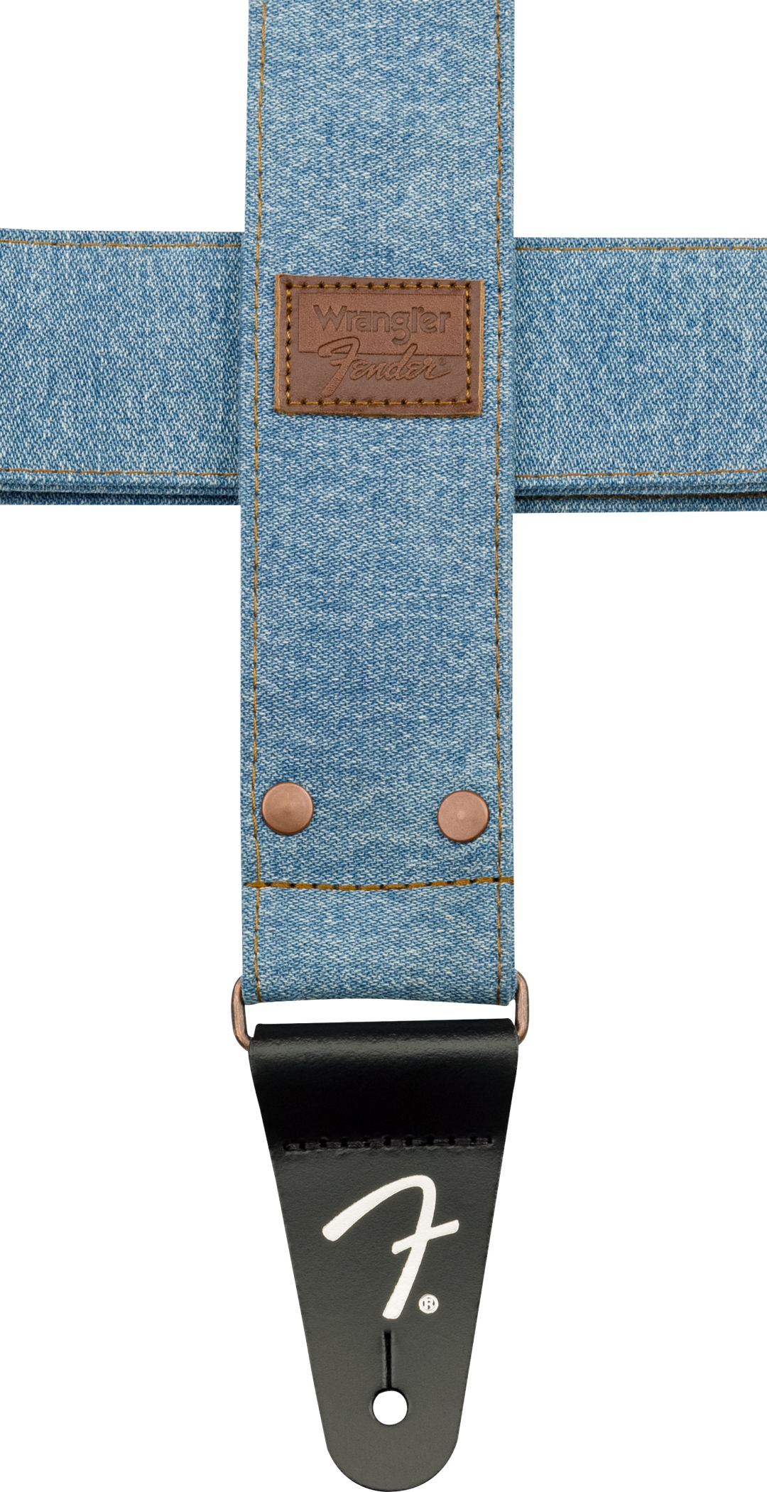 Fender x Wrangler Denim Gitarrenrem (Light Indigo, 2")
