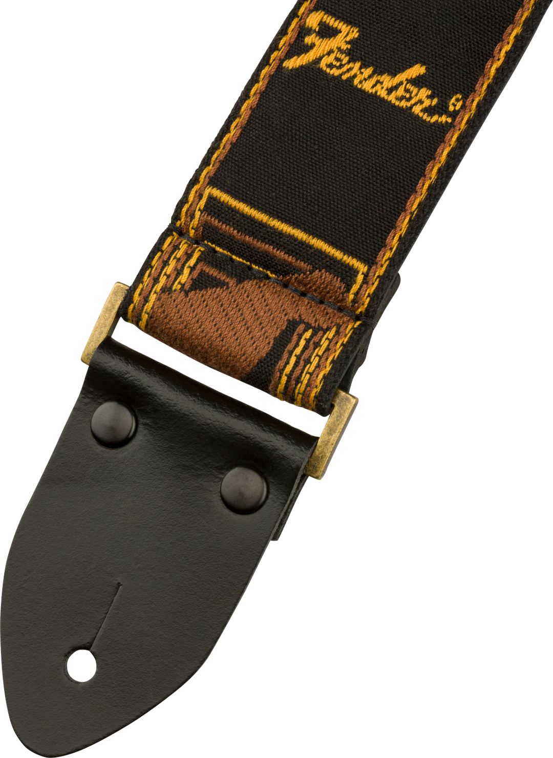 Fender Legacy Vintage Gitarrenrem (Black/Yellow/Brown, 2")