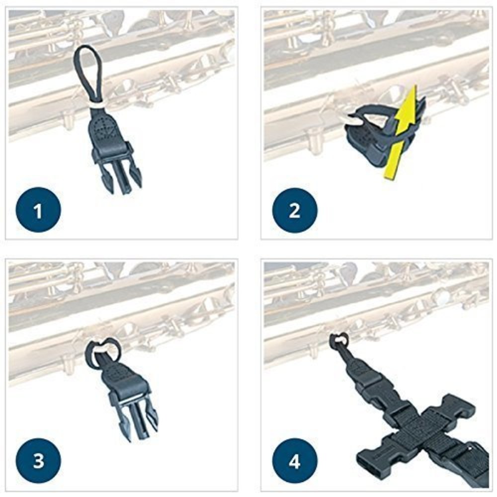 Neotech Soft Harness Saxophon-Gurt junior, 21-31,2 cm, Loop Connector