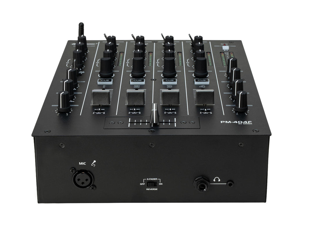 OMNITRONIC PM-404F 4-Kanal-DJ-Mixer mit Filter und Bluetooth