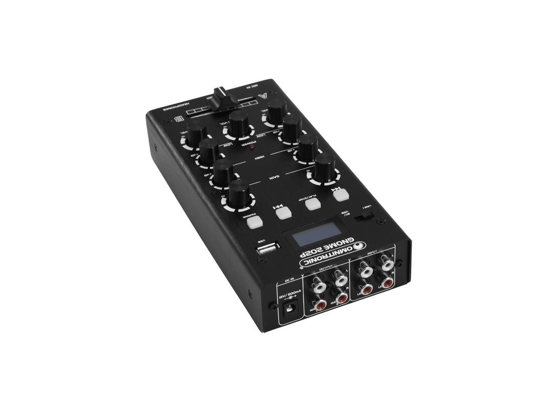 OMNITRONIC GNOME-202P Mini-Mixer, schwarz