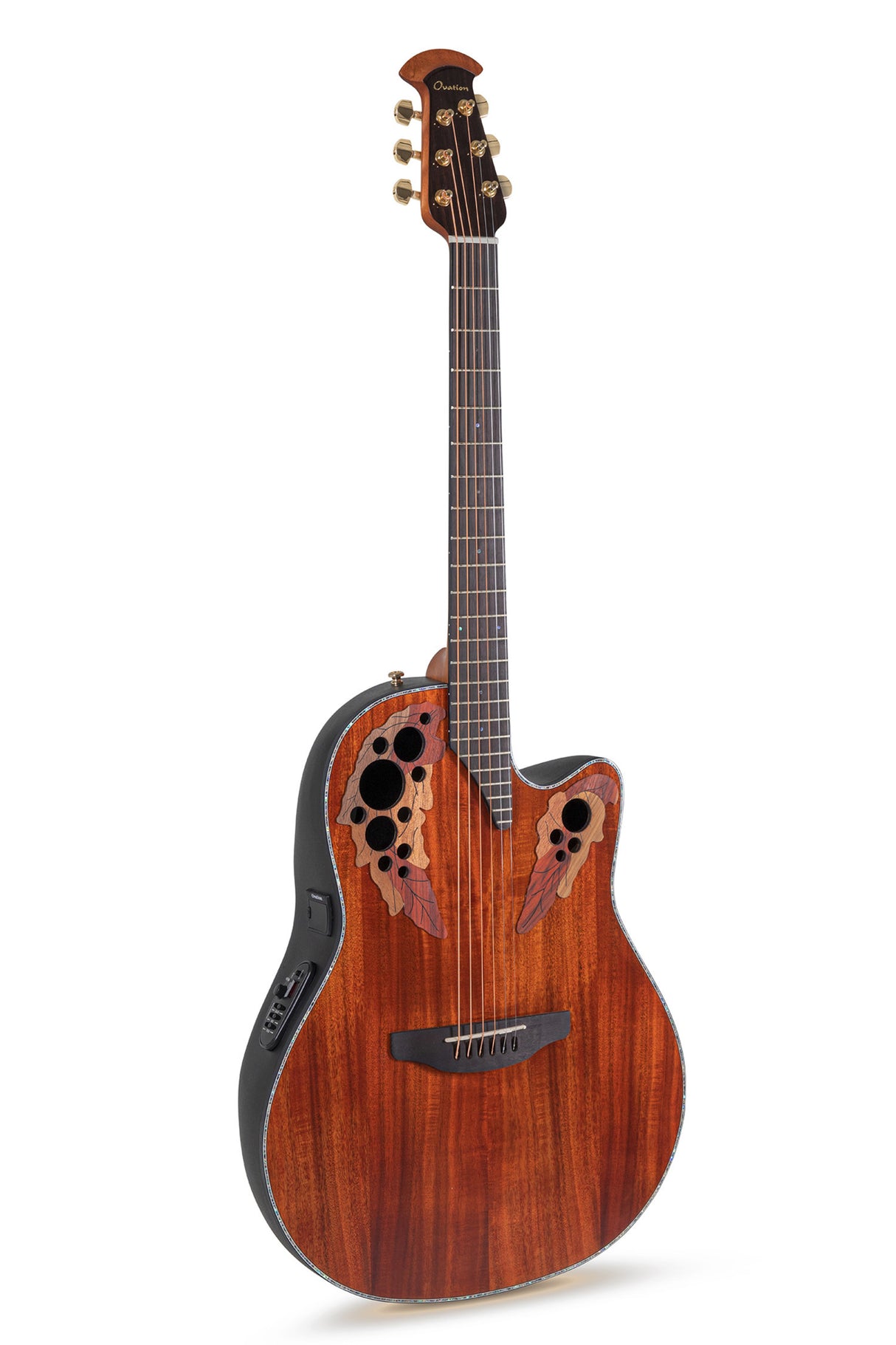 Ovation E-Akustik Gitarren Celebrity Elite Plus Mid Cutaway - Figured Koa (CE44P-FKOA-G)