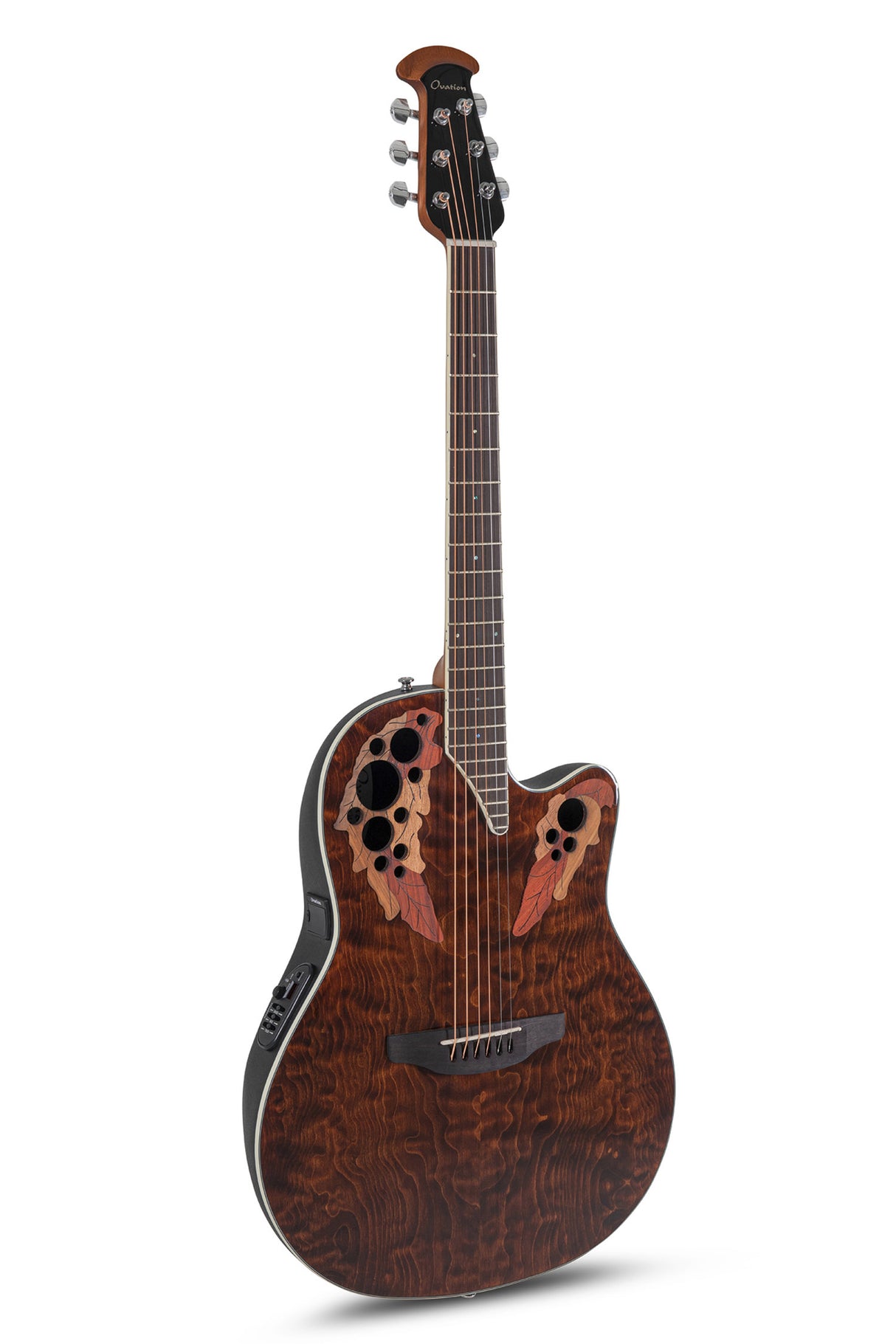 Ovation E-Akustik Gitarren Celebrity Elite Plus Super Shallow - Dark Tiger Eye (CE48P-TGE-G)