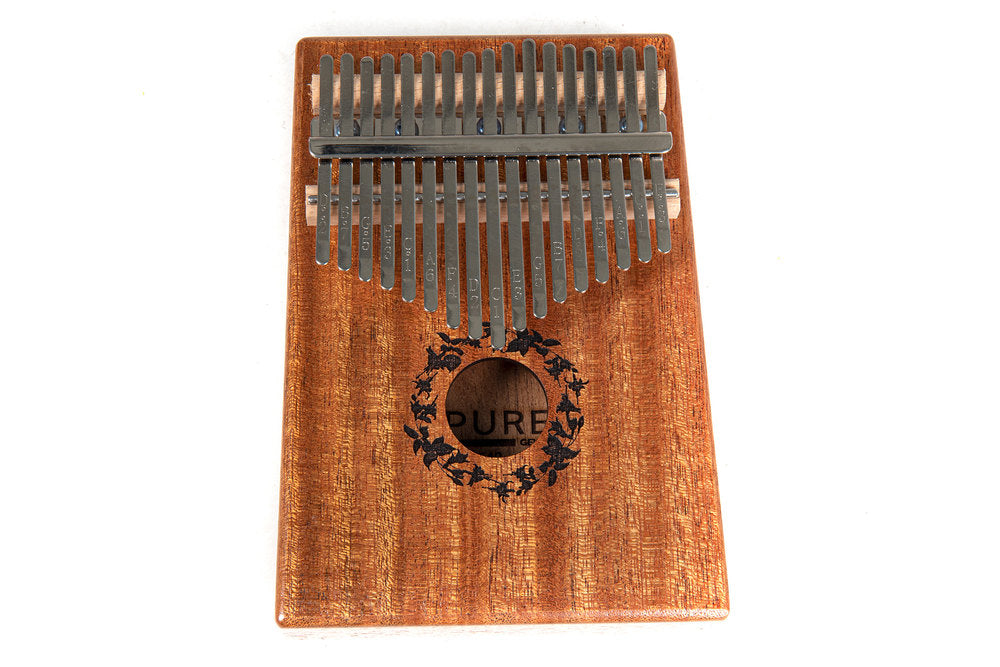 GEWA kalimba mit 17 Zungen aus Mahagoni, Leaves