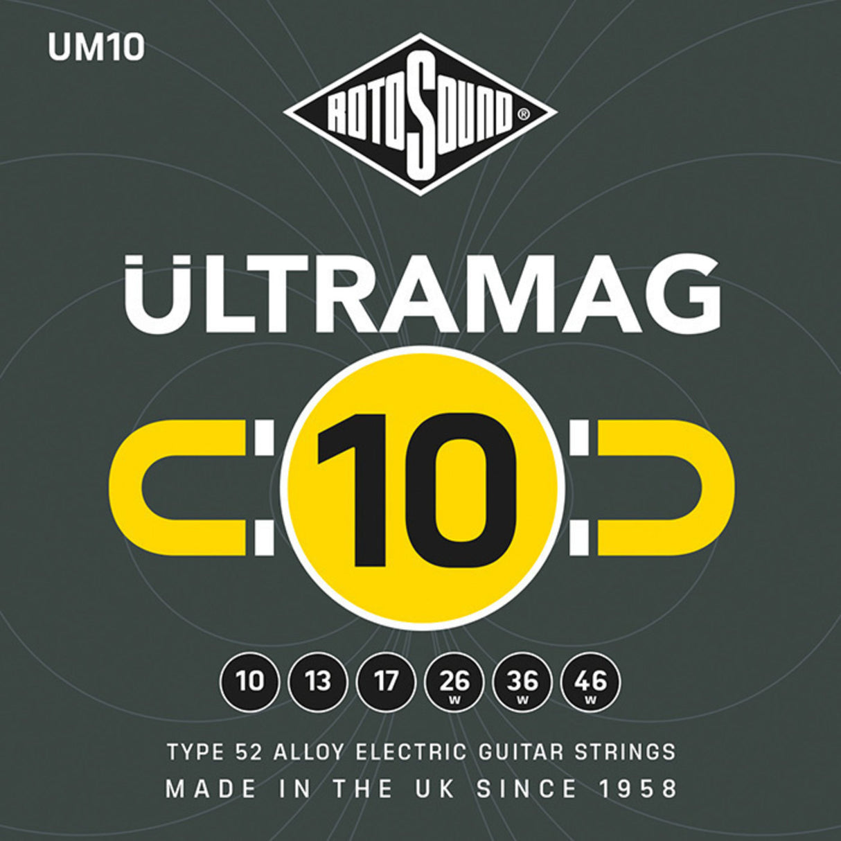 Rotosound Saiten für E-Gitarre Ultramag - Set Regular 10-46 (UM10)