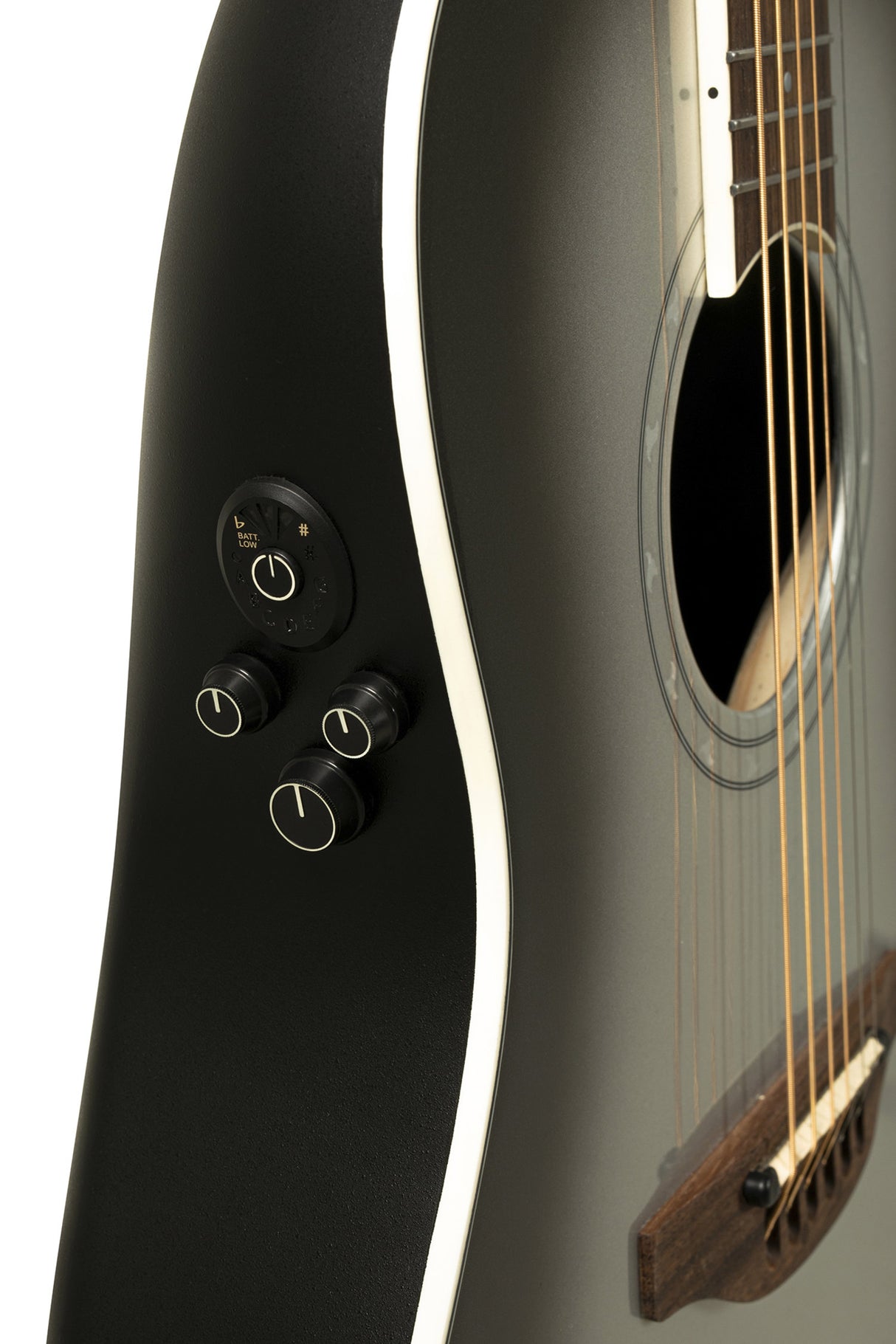 Ovation E-Akustikgitarren Pro Series Ultra Mid-Depth Non-Cutaway - Silver Shadow (1516SSM-G)