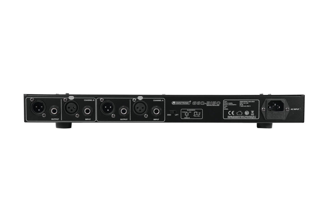 Omnitronic GEQ-2150 2x 15 Band Grafik-Equalizer