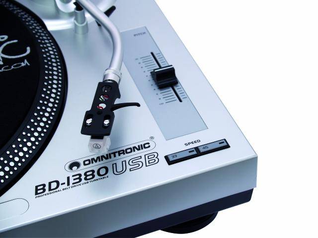 OMNITRONIC BD-1380 USB plattenspieler