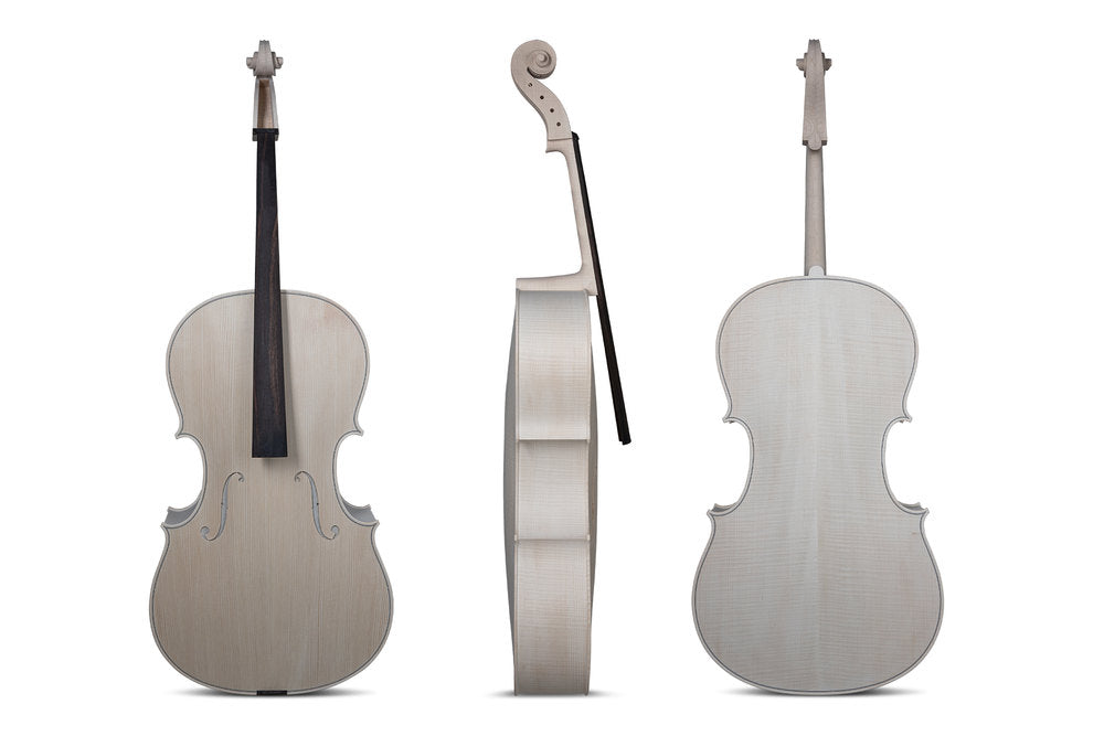 GEWA unlackiertes cello 4/4, Guarneri, schön geflammt