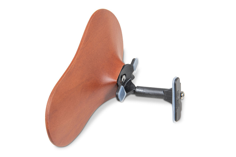 SAS Kinnhalter mit Carbonbasis, Birnbaumholz, 24 mm hoch