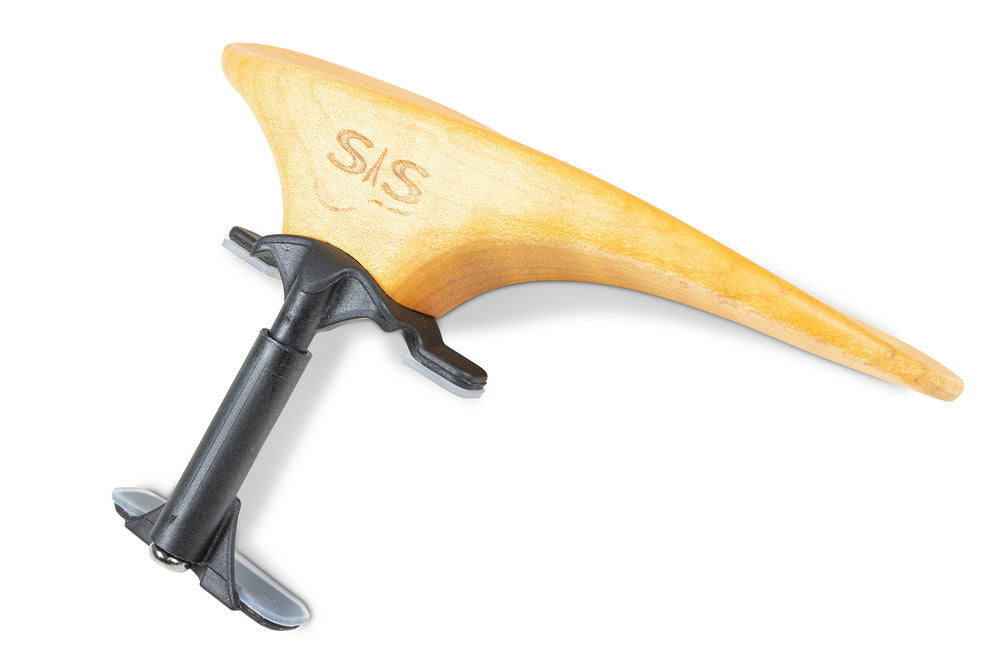 SAS Kinnhalter mit Carbonbasis, Ahorn, 28 mm hoch
