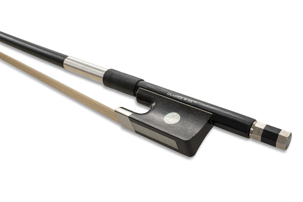 Glasser Schülerbogen für Kontrabass 3/4, Carbon, französisches Modell