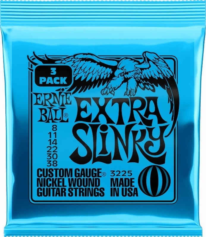 Ernie Ball 3225 Extra Slinky Nickel 3-Pack