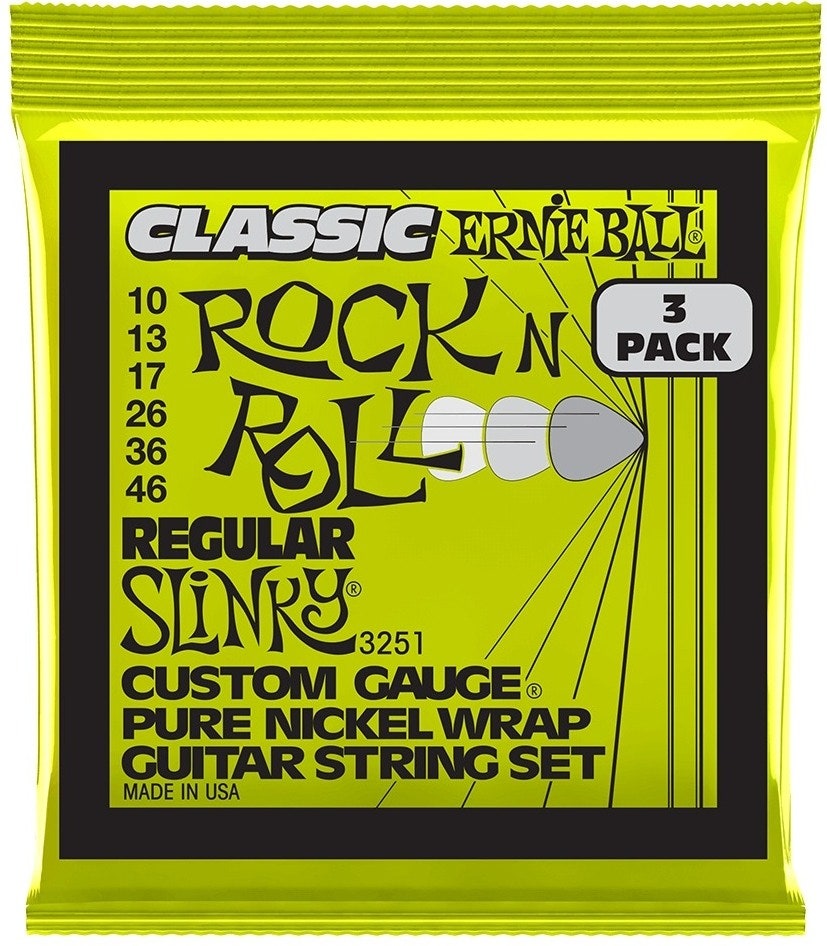 Ernie Ball 3251 Classic Regular Slinky 3-Pack