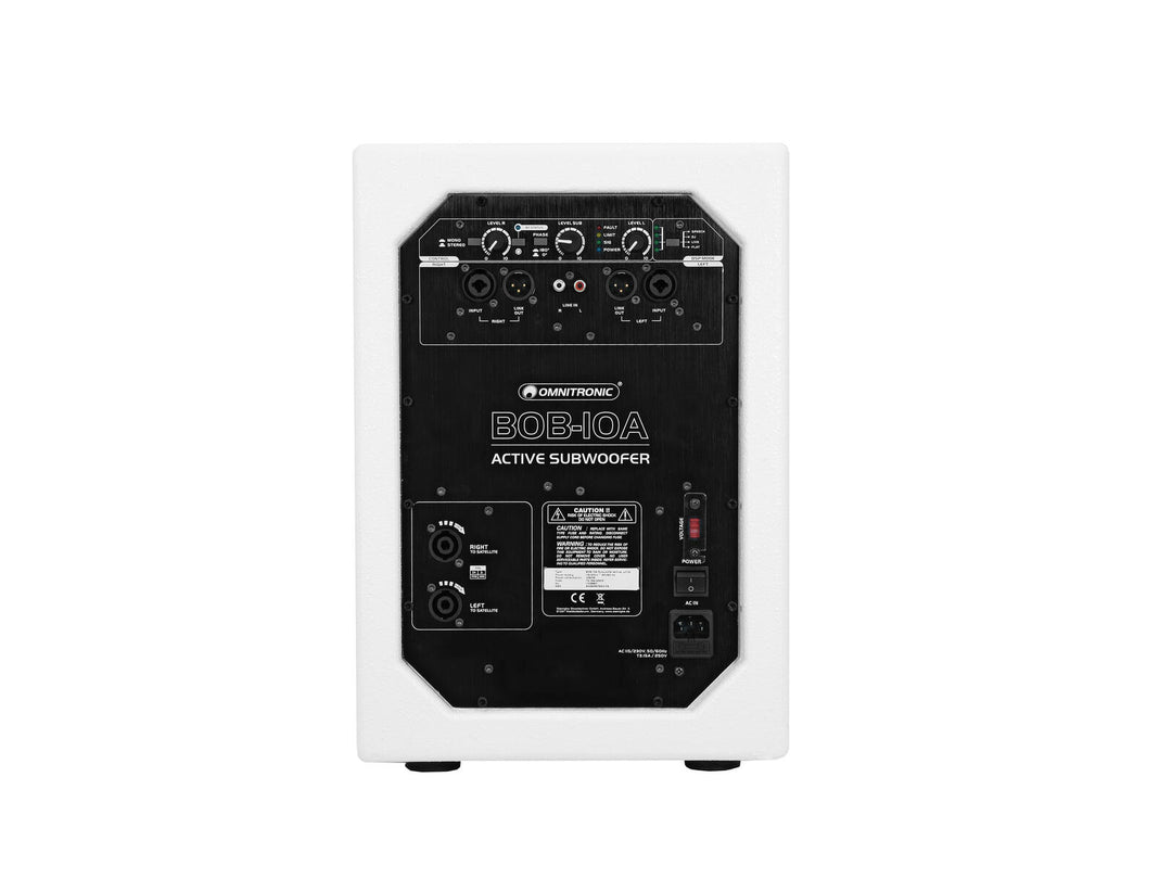 OMNITRONIC BOB-10A Aktiver Subwoofer weiß