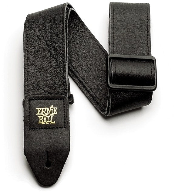 Ernie Ball EB-4134 Italienischer Leder Gurt Black
