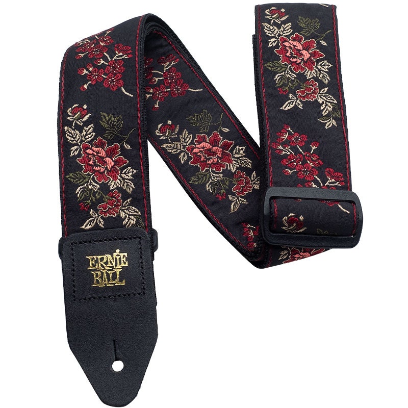 Ernie Ball EB-4142 Red Rose Jacquard Gurt