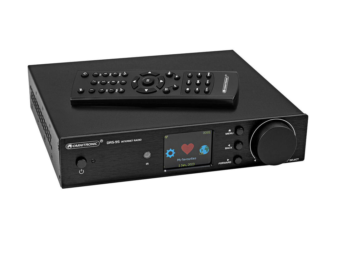 OMNITRONIC DRS-95 Internetradio mit DAB+ und Bluetooth