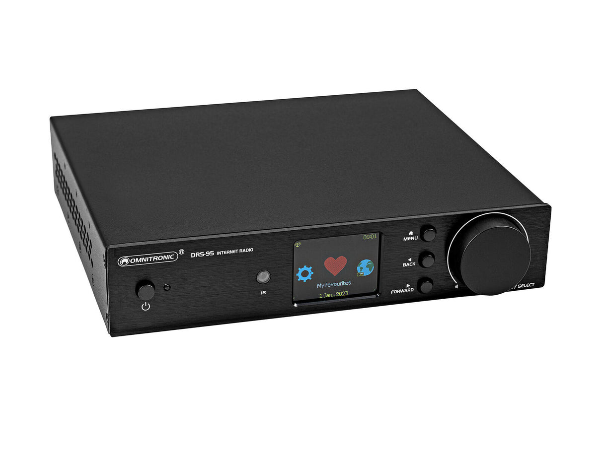 OMNITRONIC DRS-95 Internet Radio with DAB+ and Bluetooth