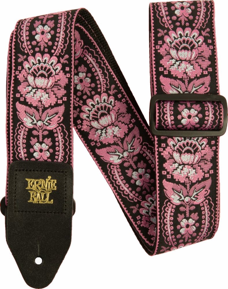 Ernie Ball Pink Orleans Jacquard Gurt - 5347