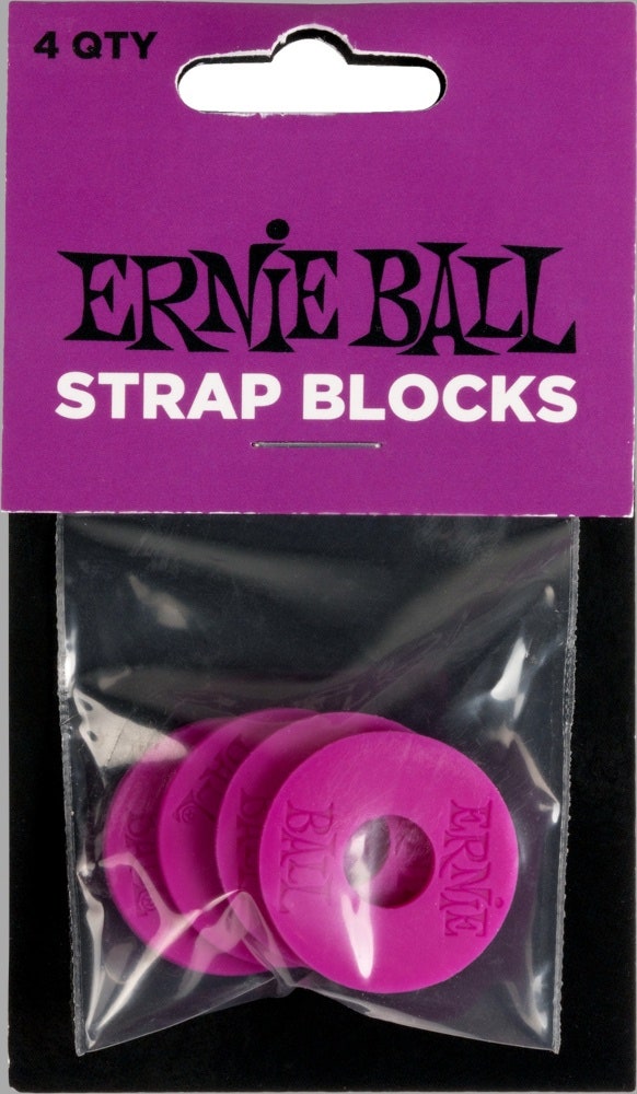 Ernie Ball 5618 Strap Blocks, Lila, 4 Stk