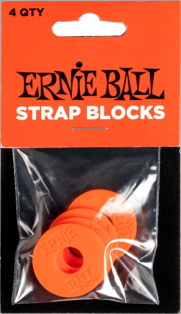 Ernie Ball 5620 Strap Blocks, Rot, 4 Stk