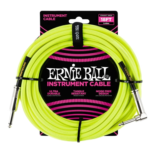 Ernie Ball 6085 Gitarren Kabel (Gelb, 5,4m)