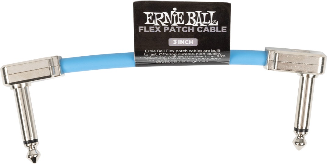 Ernie Ball 6454 Flex Patchkabel Blau 7,5cm
