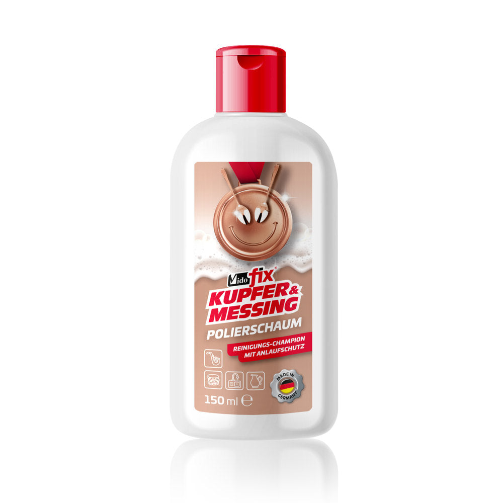 Vido Polierschaum für Messing, Kupfer und Bronze, 150 ml