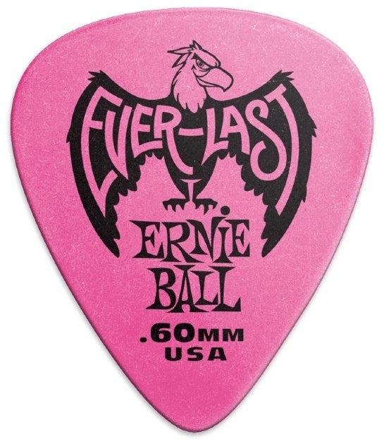 Ernie Ball EB-9179 EVERLAST 60mm -Pink,12 Stk.