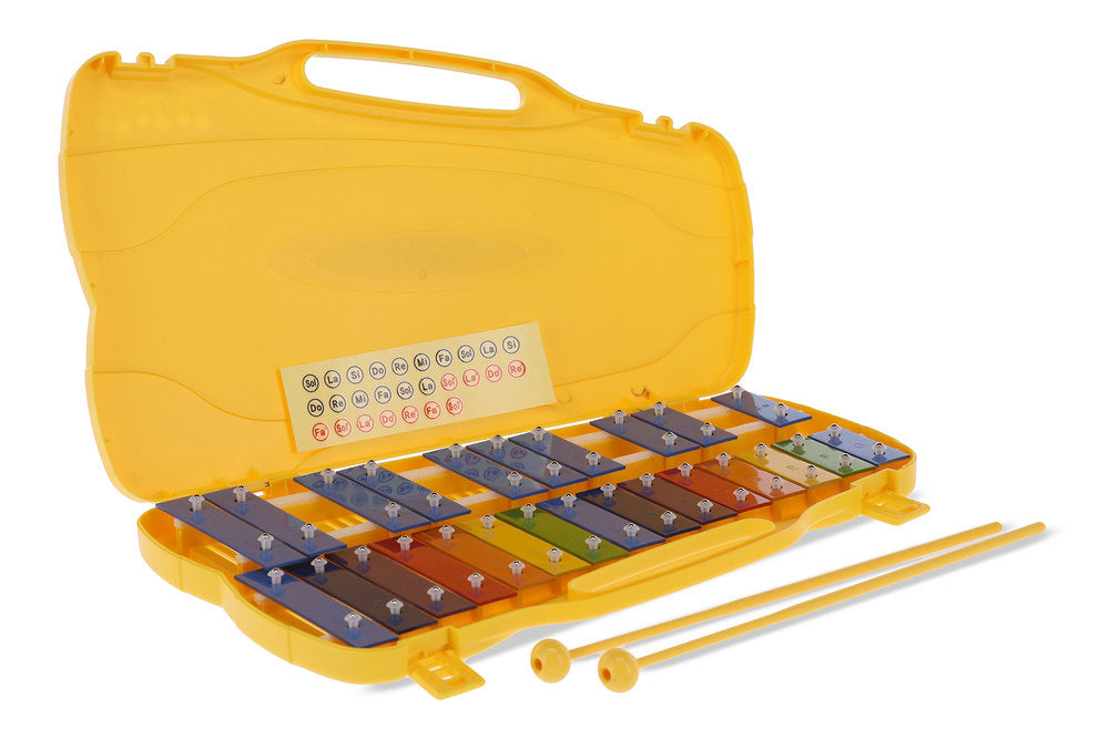 GEWA Glockenspiel, chromatisch G5 bis G7, farbige Tasten