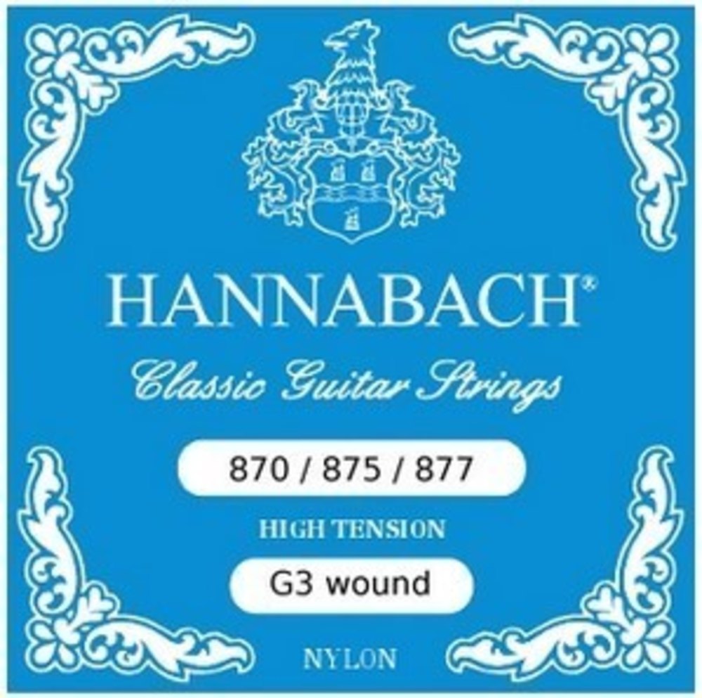 Hannabach 875HT G3 chromumwickelt für klassische Gitarren, high tension