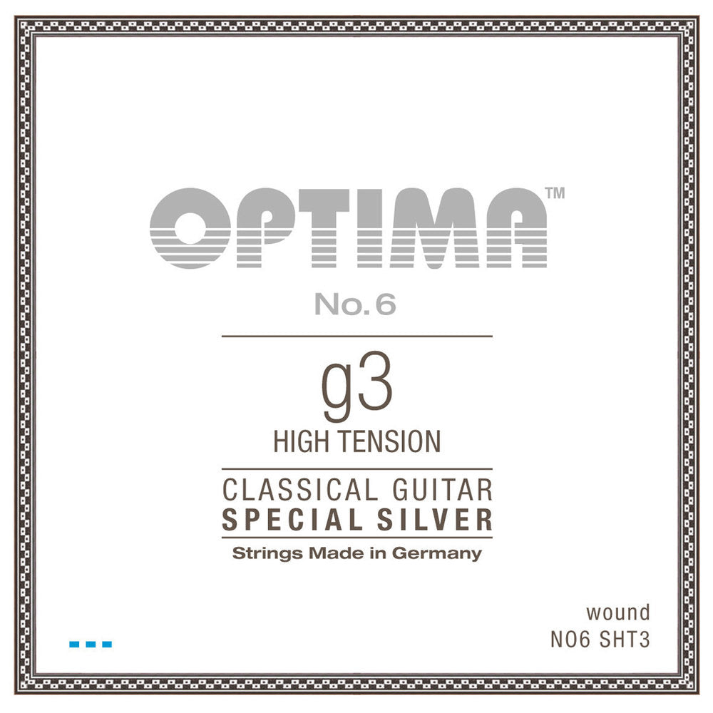 Optima No. 6 G3 Saite für klassische gitarren, versilbert, high Spannung