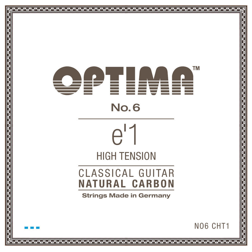 Optima No. 6 E1 Klassikgitarrensaite, Carbon, High Tension