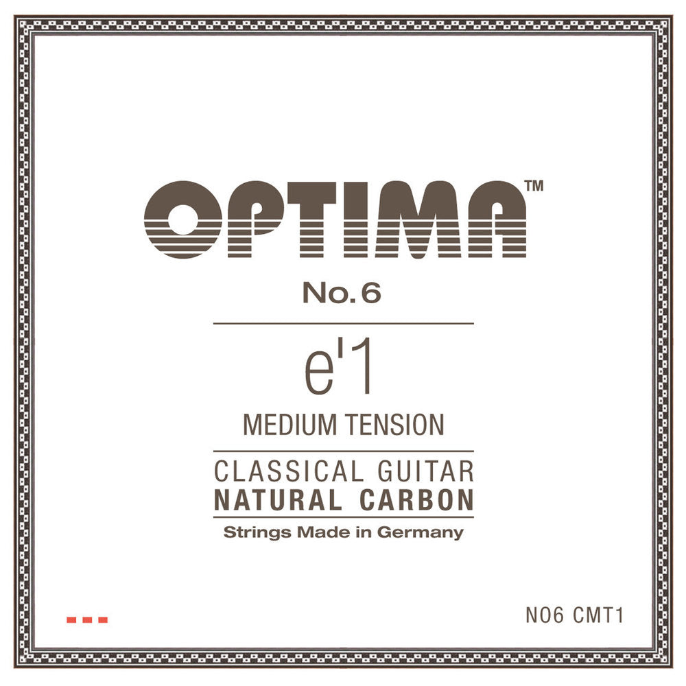 Optima No. 6 E1 klassische Gitarrensaite, Carbon, mittlere Spannung