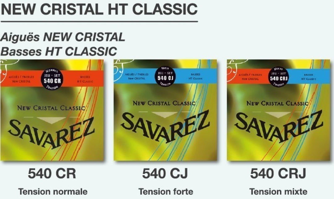 Savarez Saiten für klassische Gitarren New Cristal Classic - Satz (540CRJ)