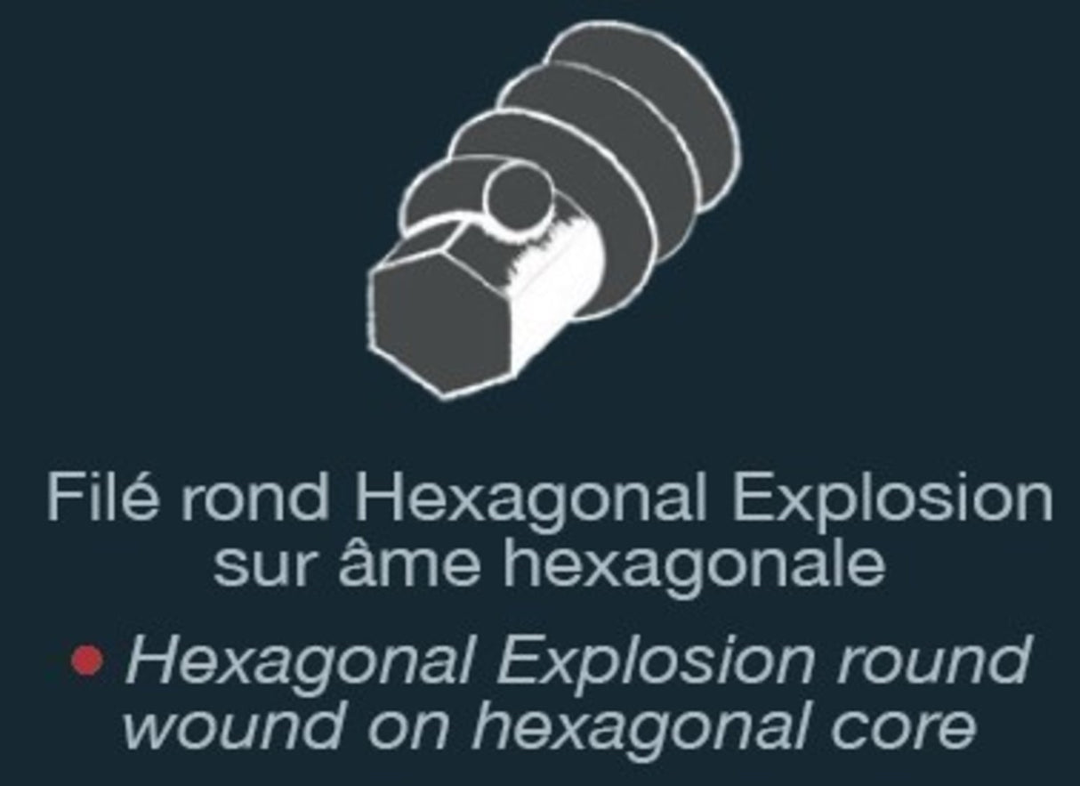Savarez E-Bass Saiten Hexagonal Explosion - 4-str. Ex-Light (B70XL4)
