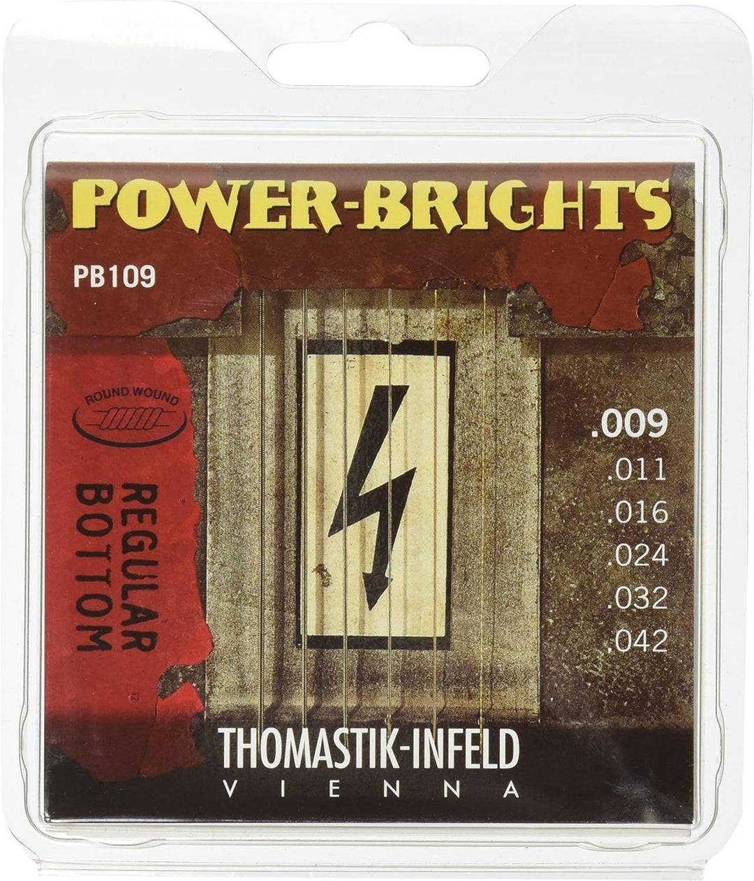 Thomastik-Infeld Saiten für E-Gitarre Power Brights Serie - Set 009 (PB109)