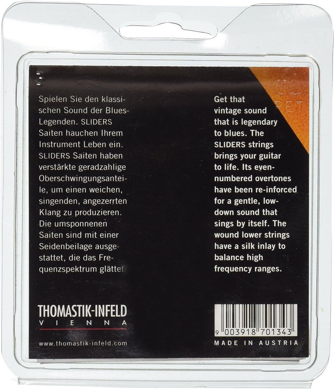 Thomastik-Infeld Saiten für E-Gitarre Sliders Blues Serie - Satz 009 light (SL109)