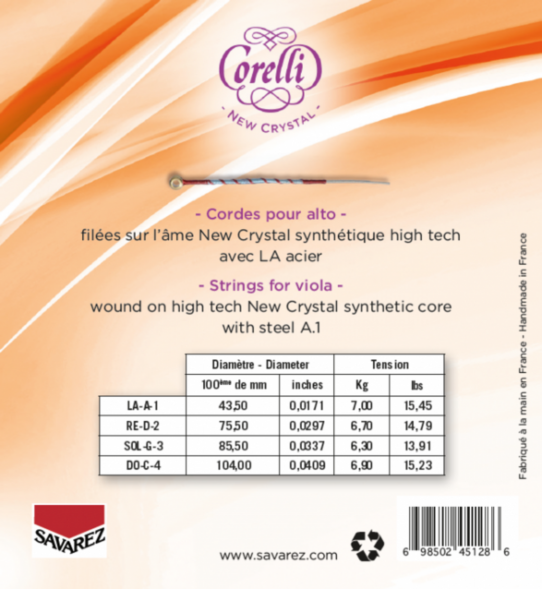 Corelli Saiten für Viola New Crystal - Forte (730FB)