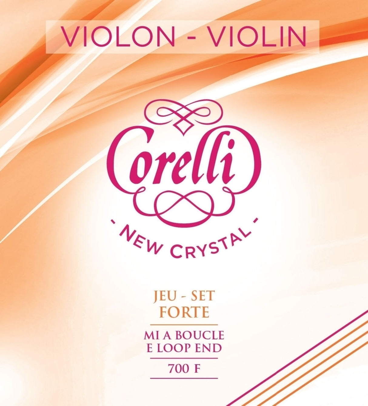 Corelli Violin strings New Crystal - Forte (702F)