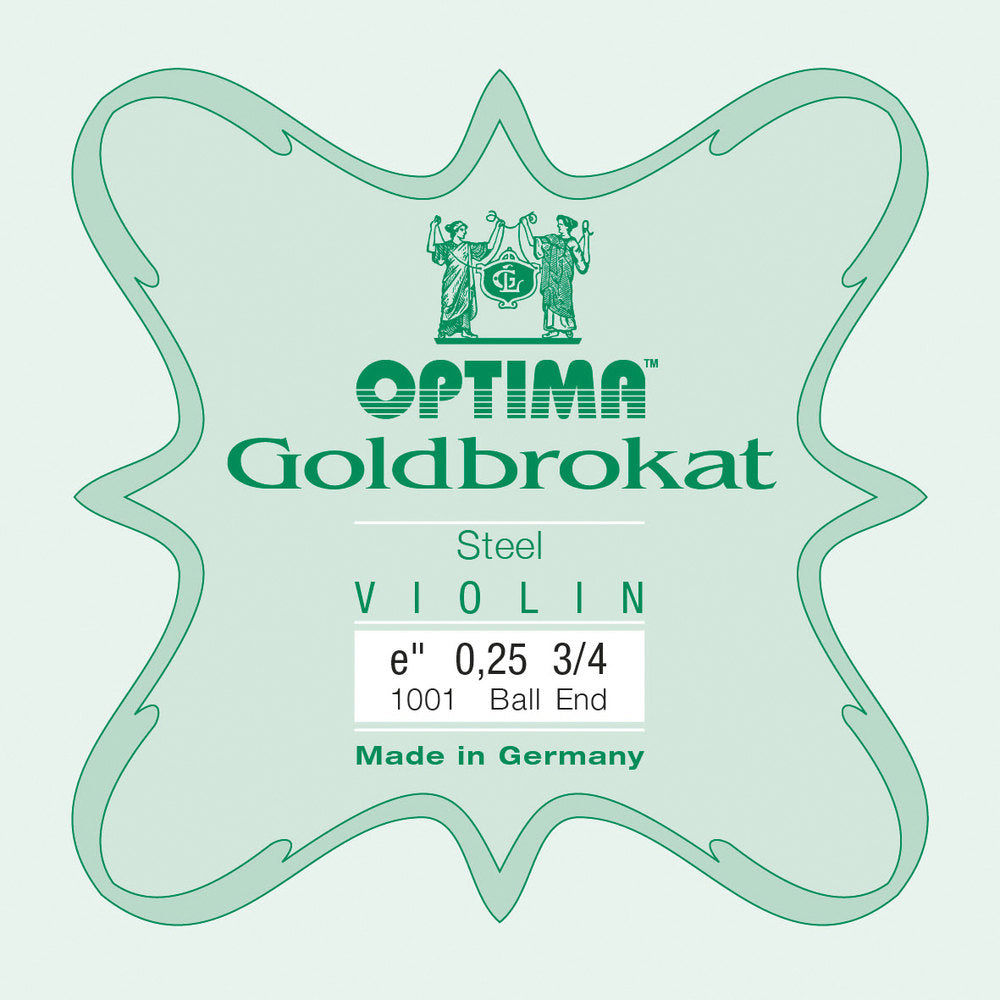Optima Goldbrokat E-Saite für 3/4-Geige, 0,25 mm, Kugel