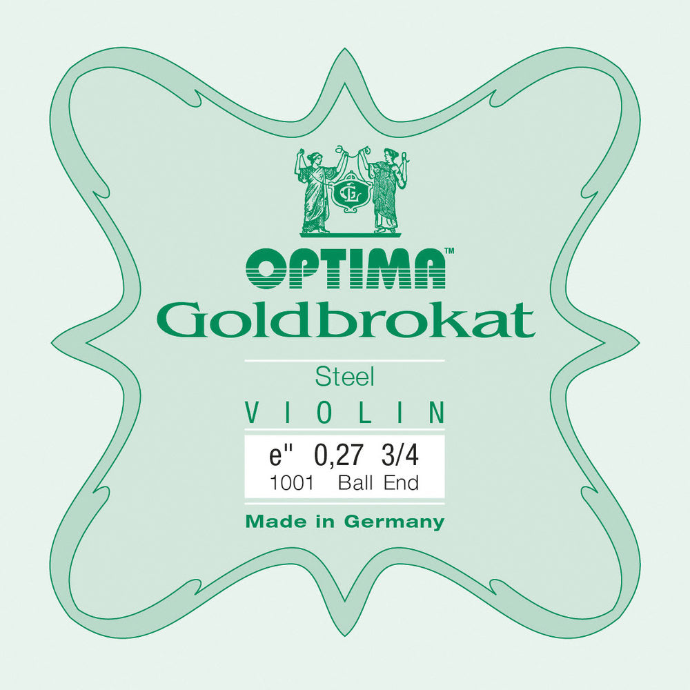 Optima Goldbrokat E-Saite 3/4-Geige, 0,27 mm, Kugel