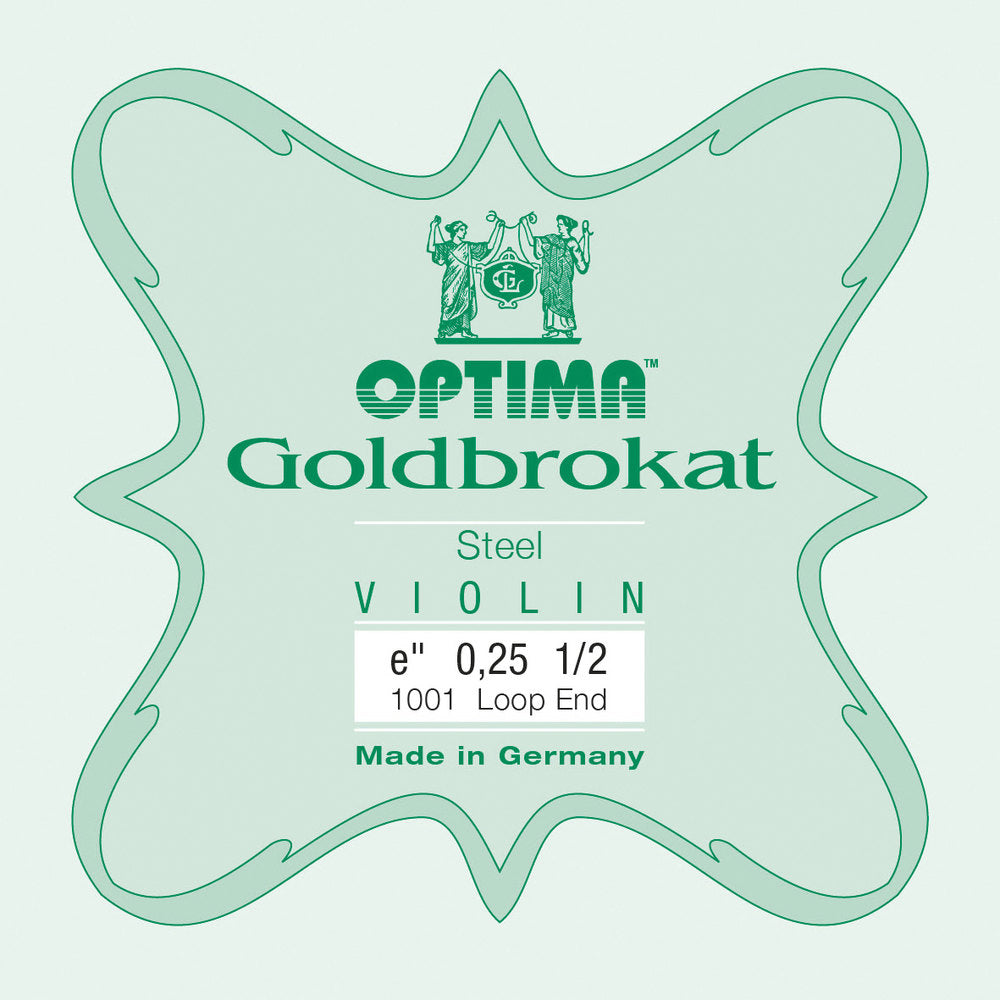 Optima Goldbrokat E-Saite 1/2-Geige, 0,25 mm, Schlaufe